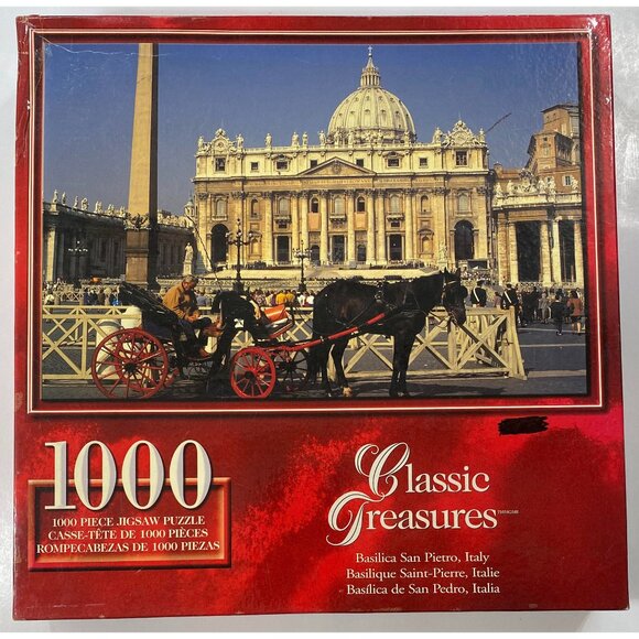 Basilica San Pietro, Italy 1000 Piece 28.75" x 19.125" Puzzle - NEW / SEALED - Picture 1 of 3